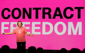 T-Mobile CEO John Legere at T-Mobile's Un-carrier 4.0 press conference at CES 2014  in Las Vegas. (Photo: Jeff Bottari, AP Images for T-Mobile)