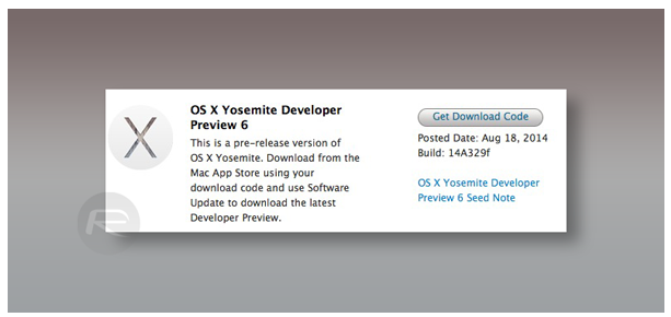 download yosemite developers preview