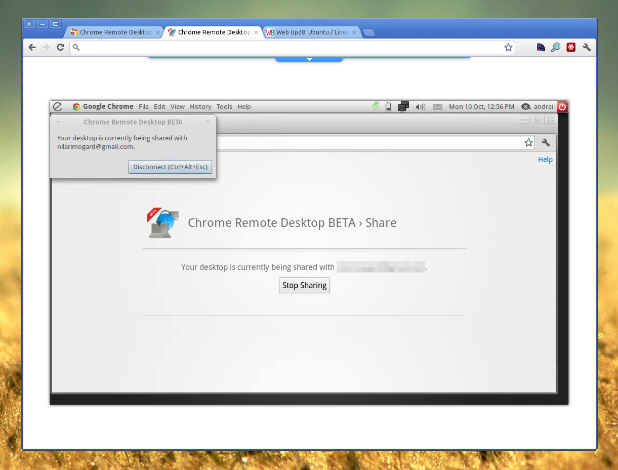 installing chrome remote desktop