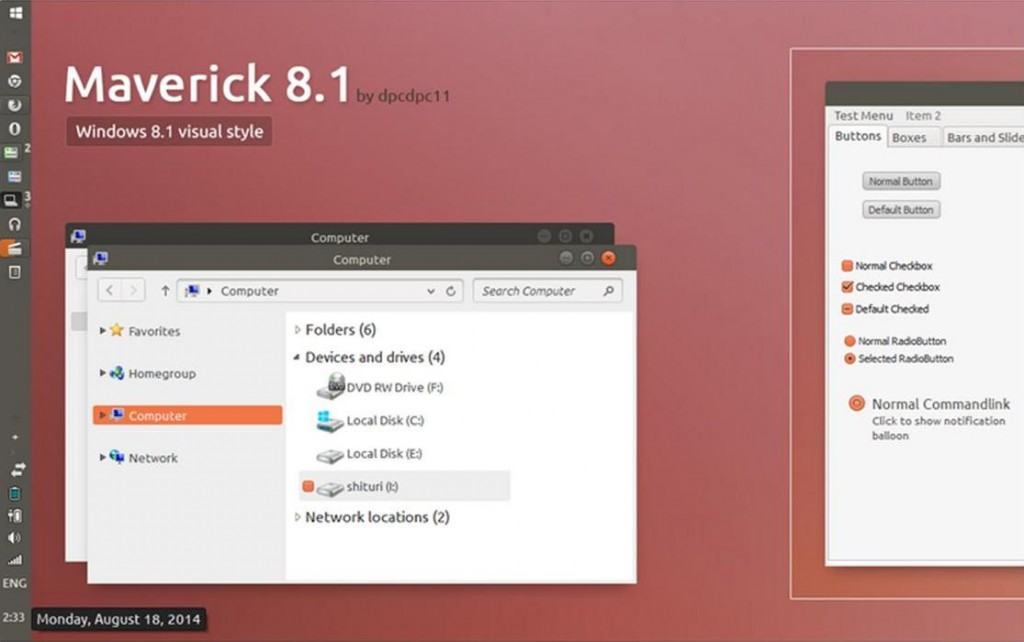 How To Give Your Windows 8.1 An Amazing Ubuntu Theme