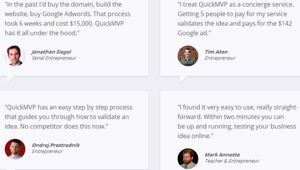 QuickMVP – Find Out The Viability Of Your New Idea Early Before Launching