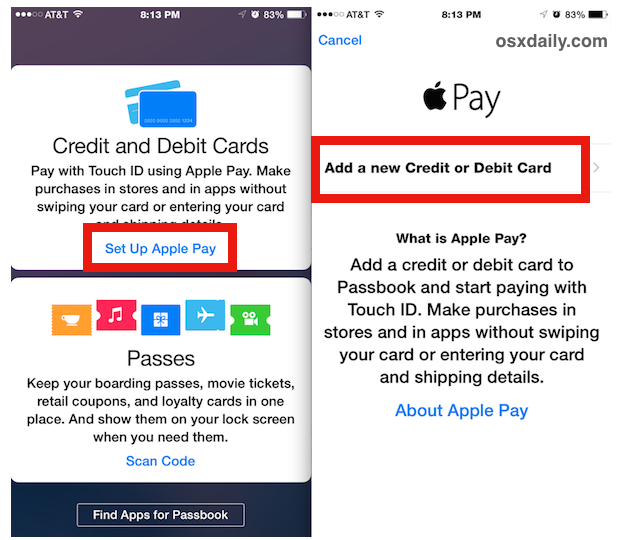 Set Up Apple Pay on iPhone 6