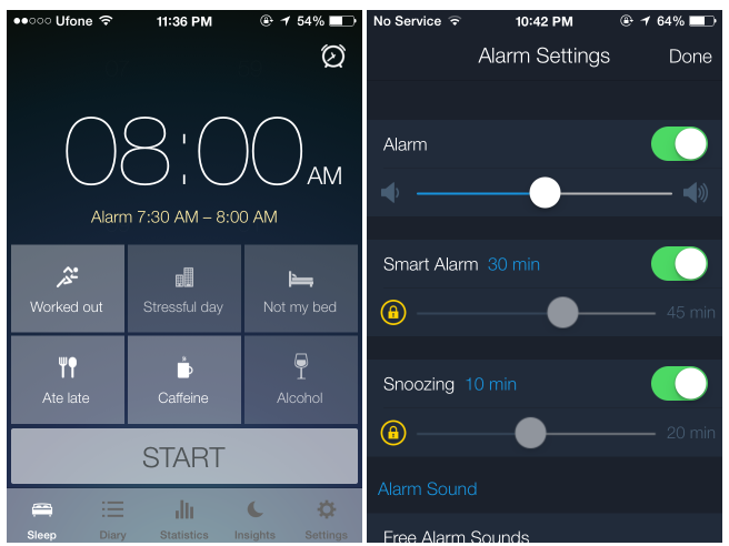 analyze sleeping patterns with android app 1