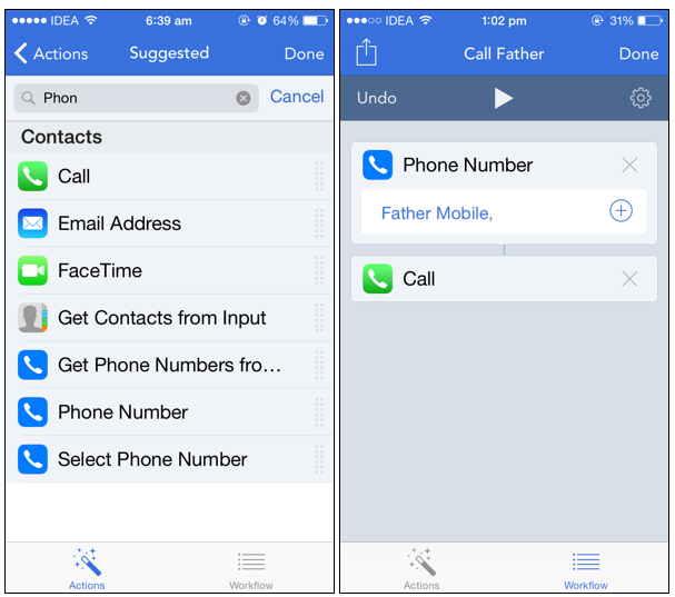 Create Shortcuts for Calls, Emails, and Messages 2