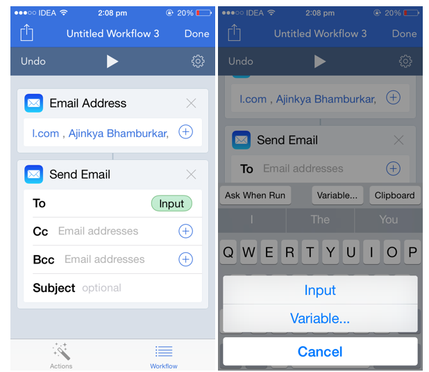 Create Shortcuts for Calls, Emails, and Messages 5