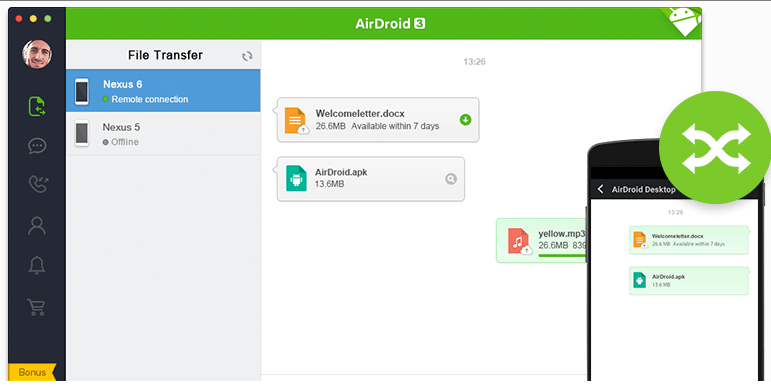 use whatsapp from PC airdroid
