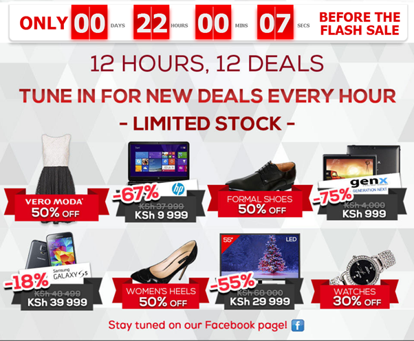 A Sneak Peek: JUMIA Kenya 12 deals in 12 hours, Flash sales!