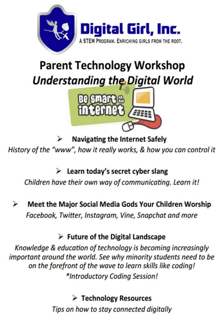 Digital Girl, Inc. Hosts First Parental Technology Workshop