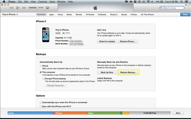fix iphone is disabled connect to itunes 4