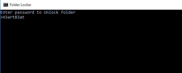 windows lock folder