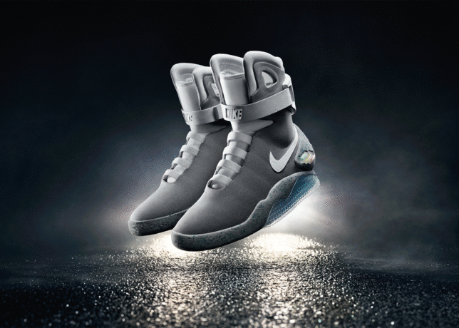 How About Powered Shoelace Sneakers To Wear To Your Power Steered, Power Windowed Car? | Nike Mag Sneakers