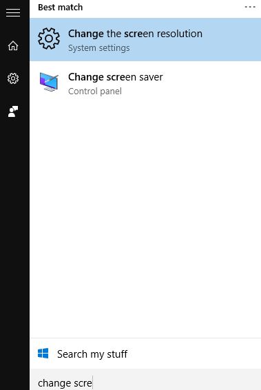 change screen 1