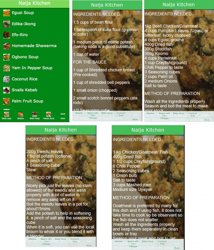 Naija Kitchen - A Mobile App That Teaches You How To Cook Nigerian Cuisines