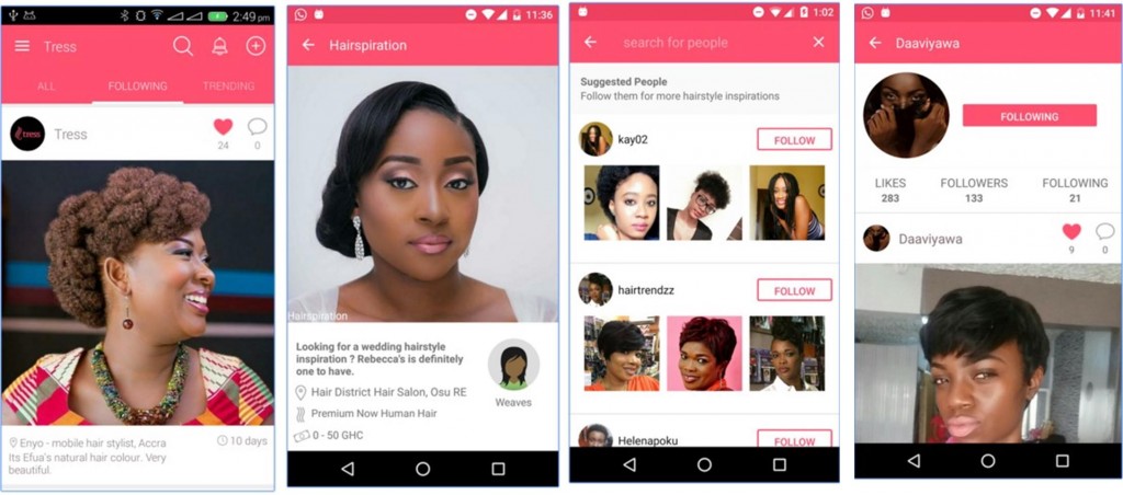 African Techie Develop Tress App; The Go-To Social Network For Hairstyles Inspiration