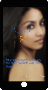 Cast Beauty Mobile App Homepage