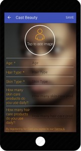 Cast Beauty Mobile App - Profile Page