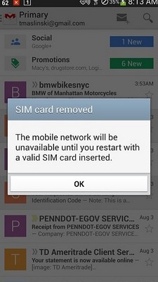 insert sim