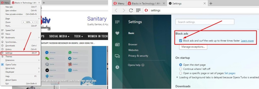 Opera Stable Now Has Built-in Ad-Blocker Both On Computers & Android