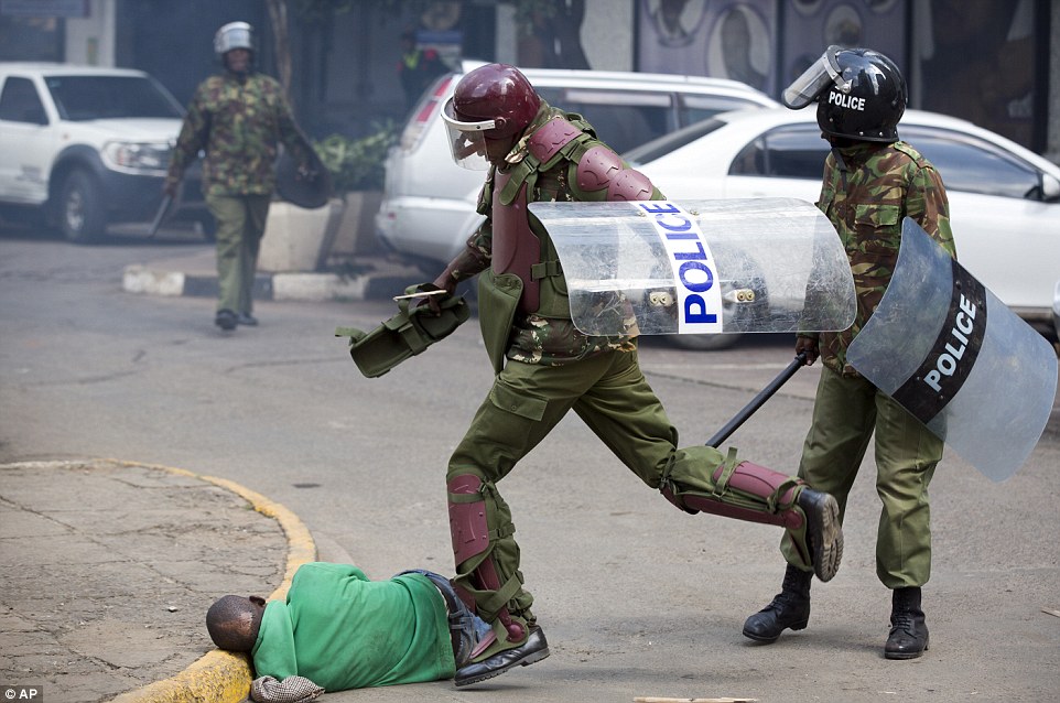 Pre-Elections Violence (PEV); Anti-Riot Police clashes with Demonstrators seeking Electoral Body Reforms ahead of Kenya 2017 polls
