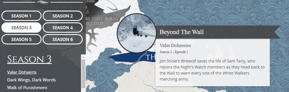 The Kings Road Map; A Map on Where, When and How Events Unfolds on #GameofThrones