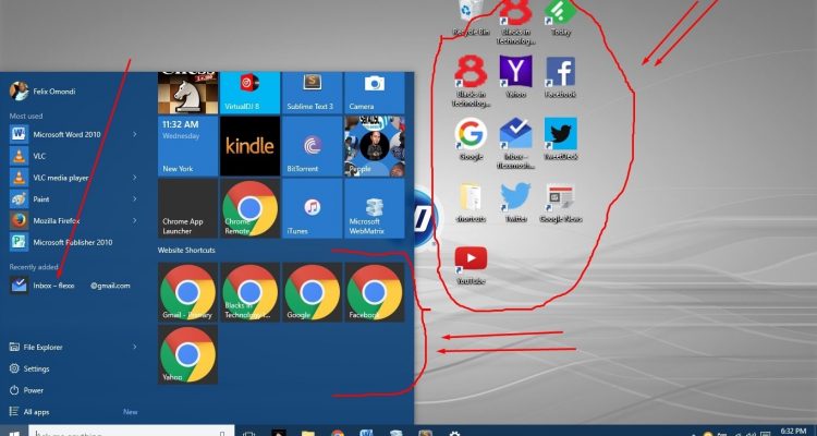 Add Website Shortcut On Desktop Start Menu Using Chrome Browser In 