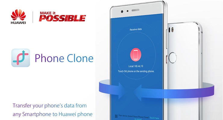 Huawei Phone Clone App transfers data from Old to New Phone; even iOS to/from Android
