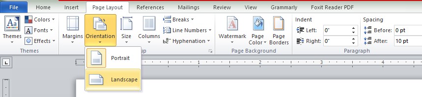 How to make Word pages both Landscape and Portrait within the same Document