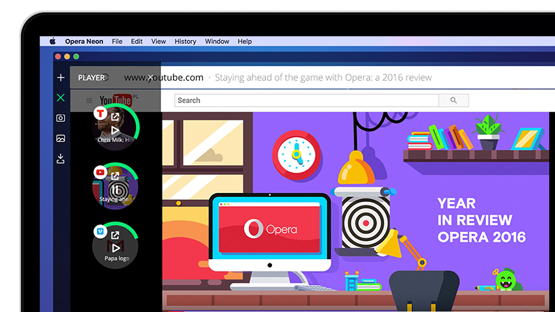 Check out Opera’s new concept of a Futuristic Browser, The Neon Browser
