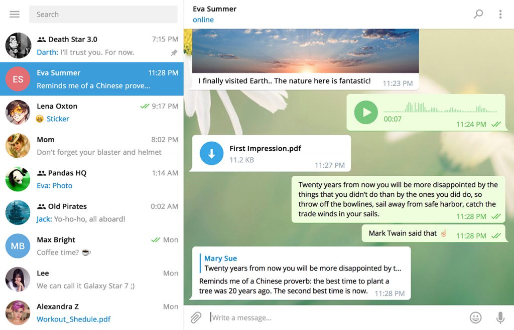 Telegram has a new Super Cool Desktop App