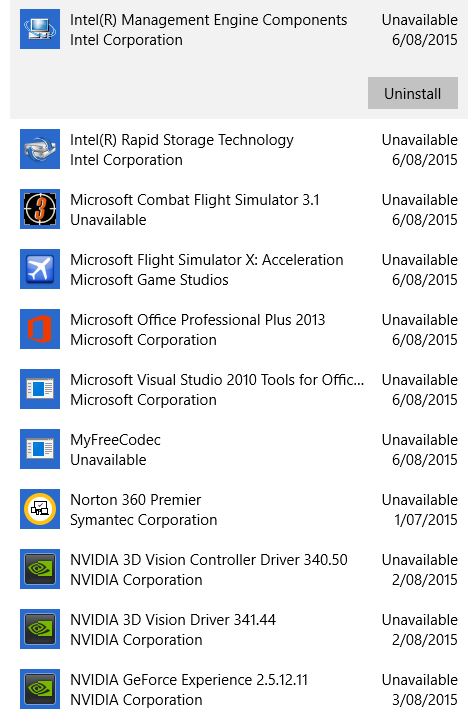 fix apps unavailable in windows 10