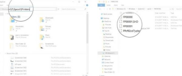 random smaller text when printing windows 10