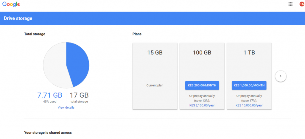 Cancel Google Drive Cloud Storage 