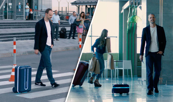 self-driving suitcase Robot Suitcase travelmate