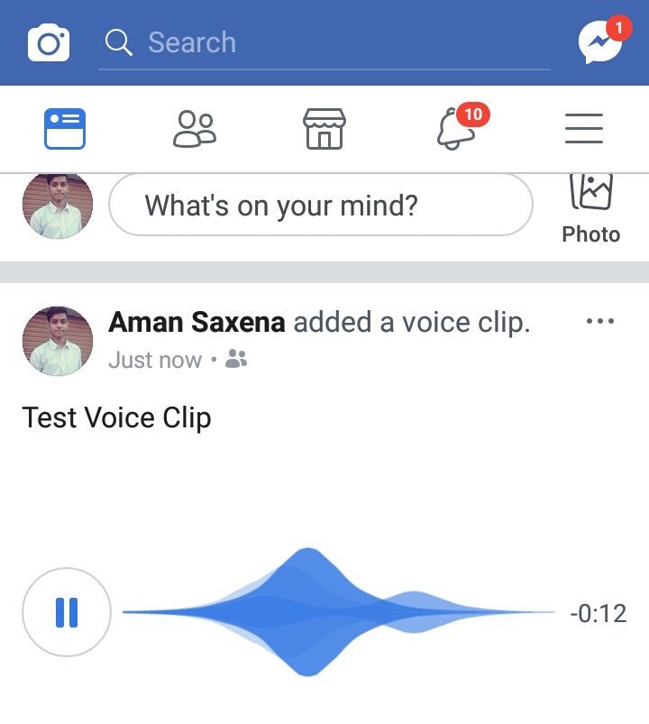 facebook voice clips