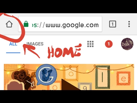 google chrome for android home button