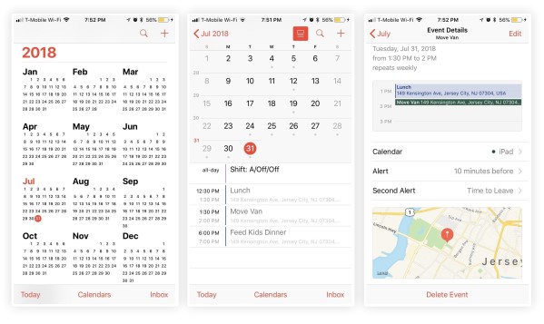 The top five Calendar Apps for your iPhone