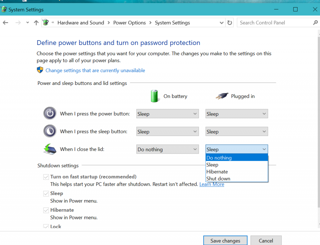 How to keep Windows 10 Laptop still operating with the Lid closed