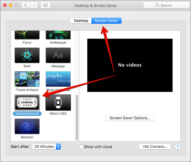How to make a Video your Mac Screensaver