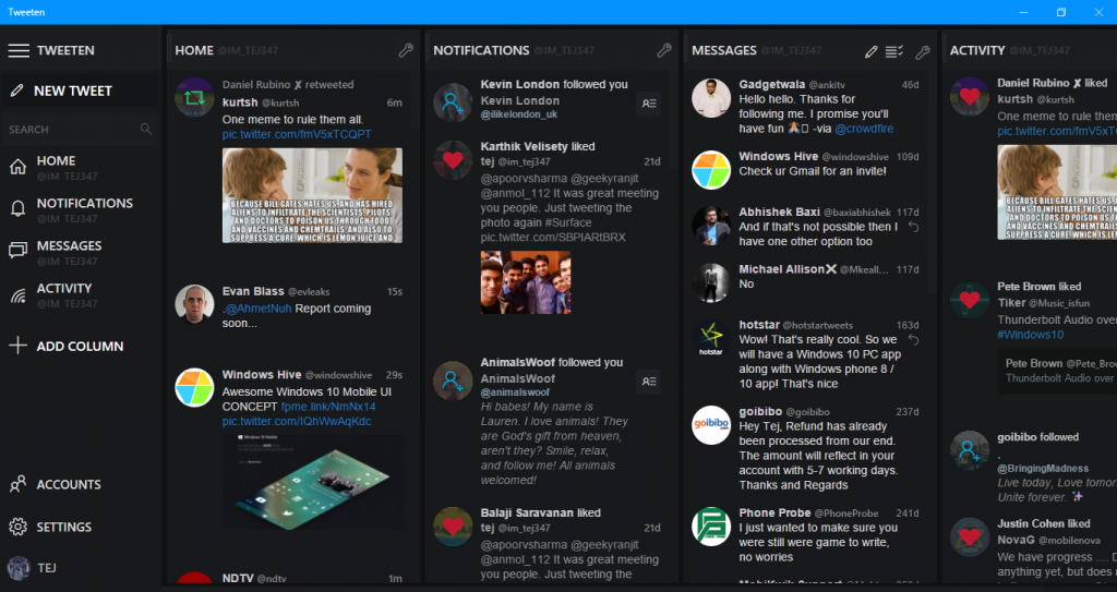 tweeten The must-have Apps for a typical Windows PC user