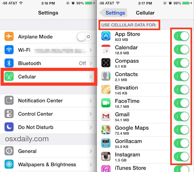How to prevent your iPhone from consuming Mobile Data too Fast, too Much