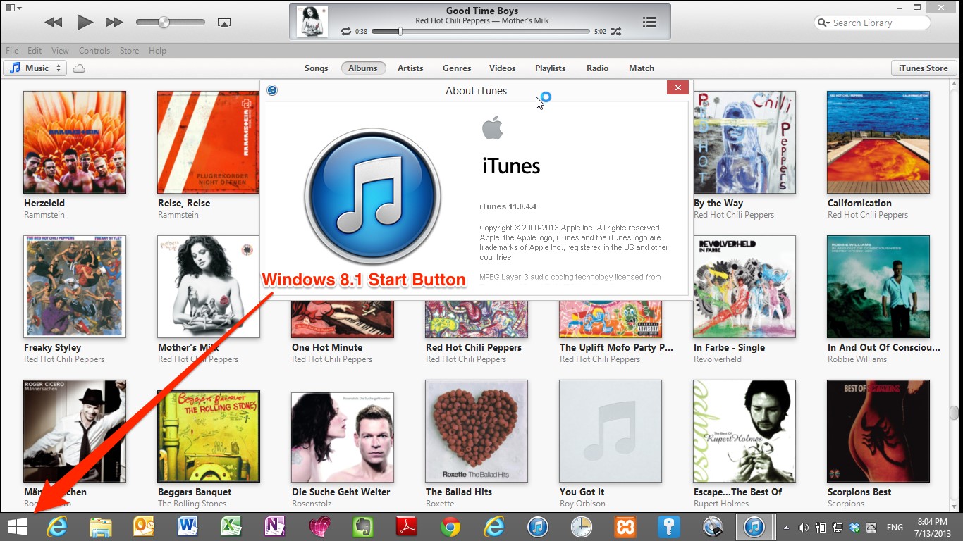 itunes download for windows 8