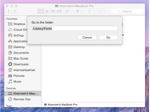 How to Change the System Font in Yosemite