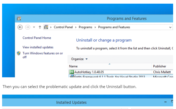 How to Uninstall a Problematic Windows Update 2