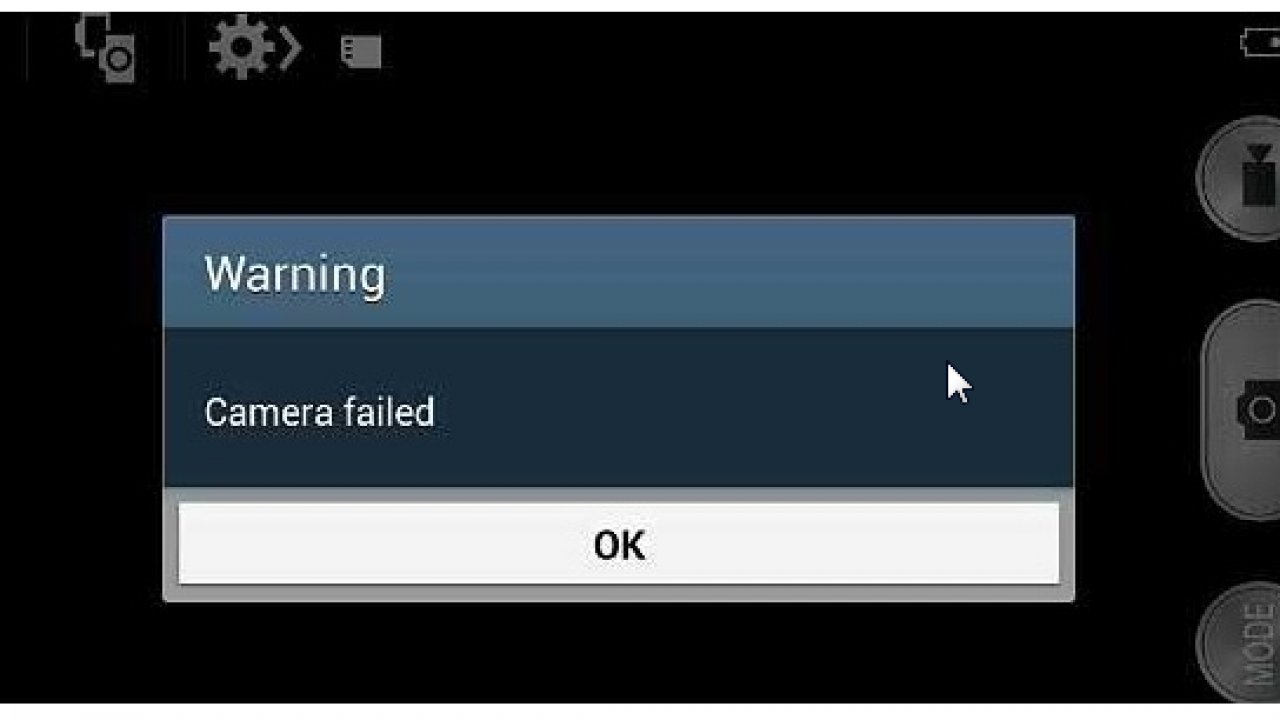 Сбой камеры на телефоне