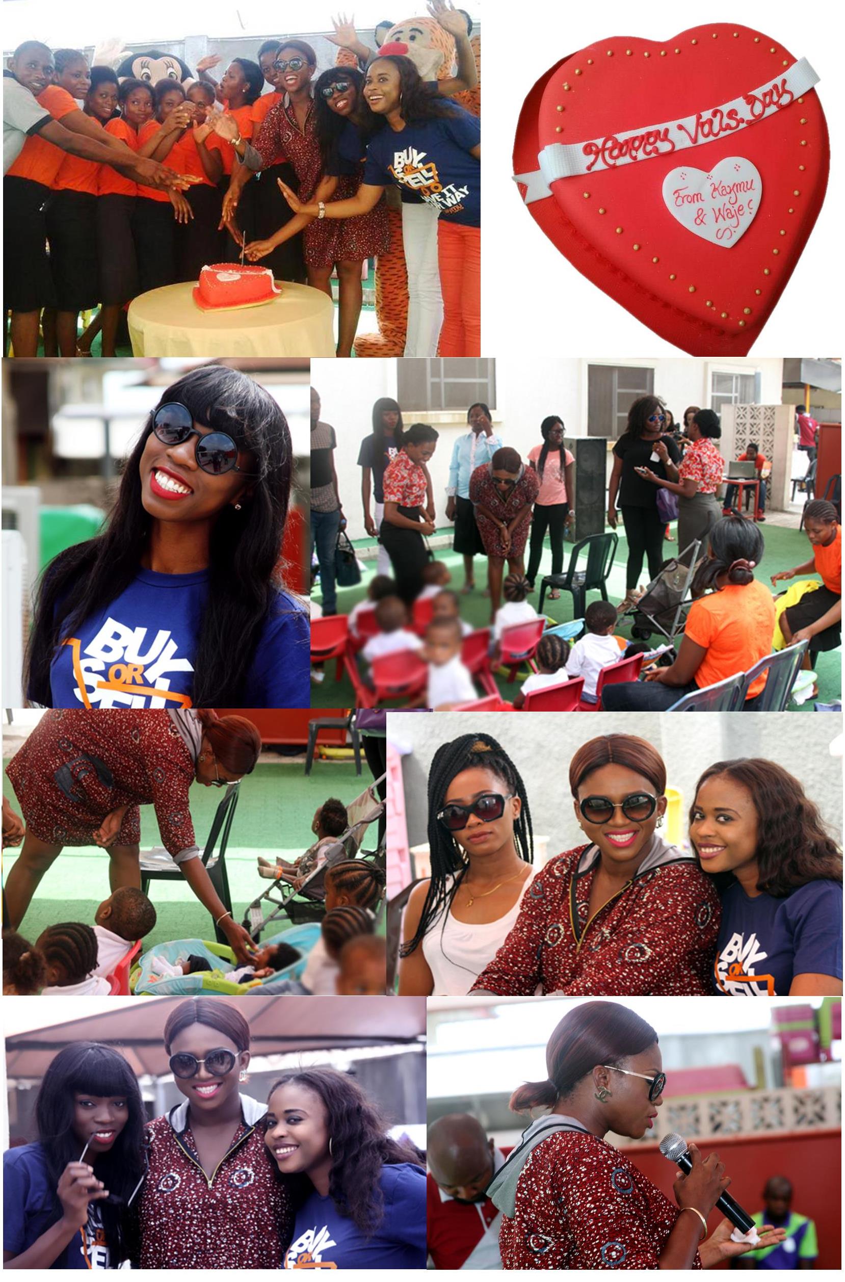 Pictures From Kaymu Nigeria And Waje’s Valentine’s Day With Orphanage