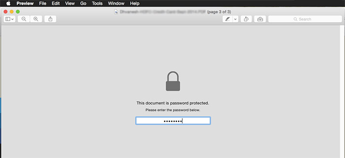 remove password from pdf mac