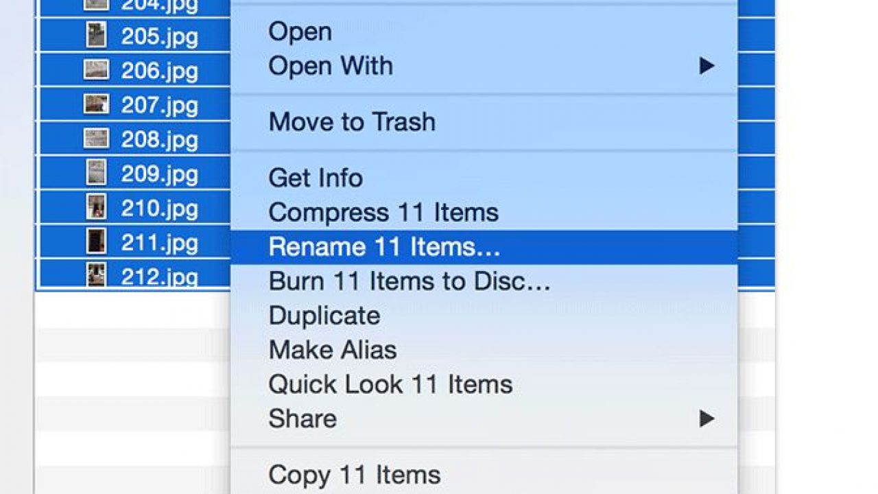 bulk rename files on mac