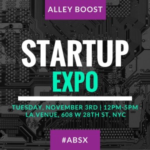 Silicon Alley Based Startup Event Series Alley Boost Hosts First Annual Startup Expo | Nov. 3rd
