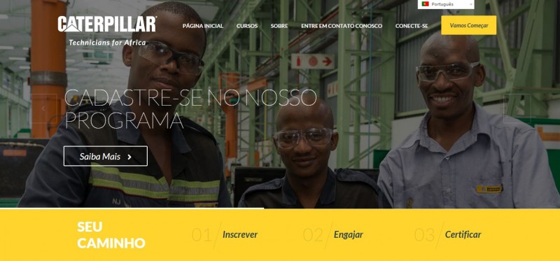 Caterpillar launches free e-Learning Website for Future Technicians in Africa