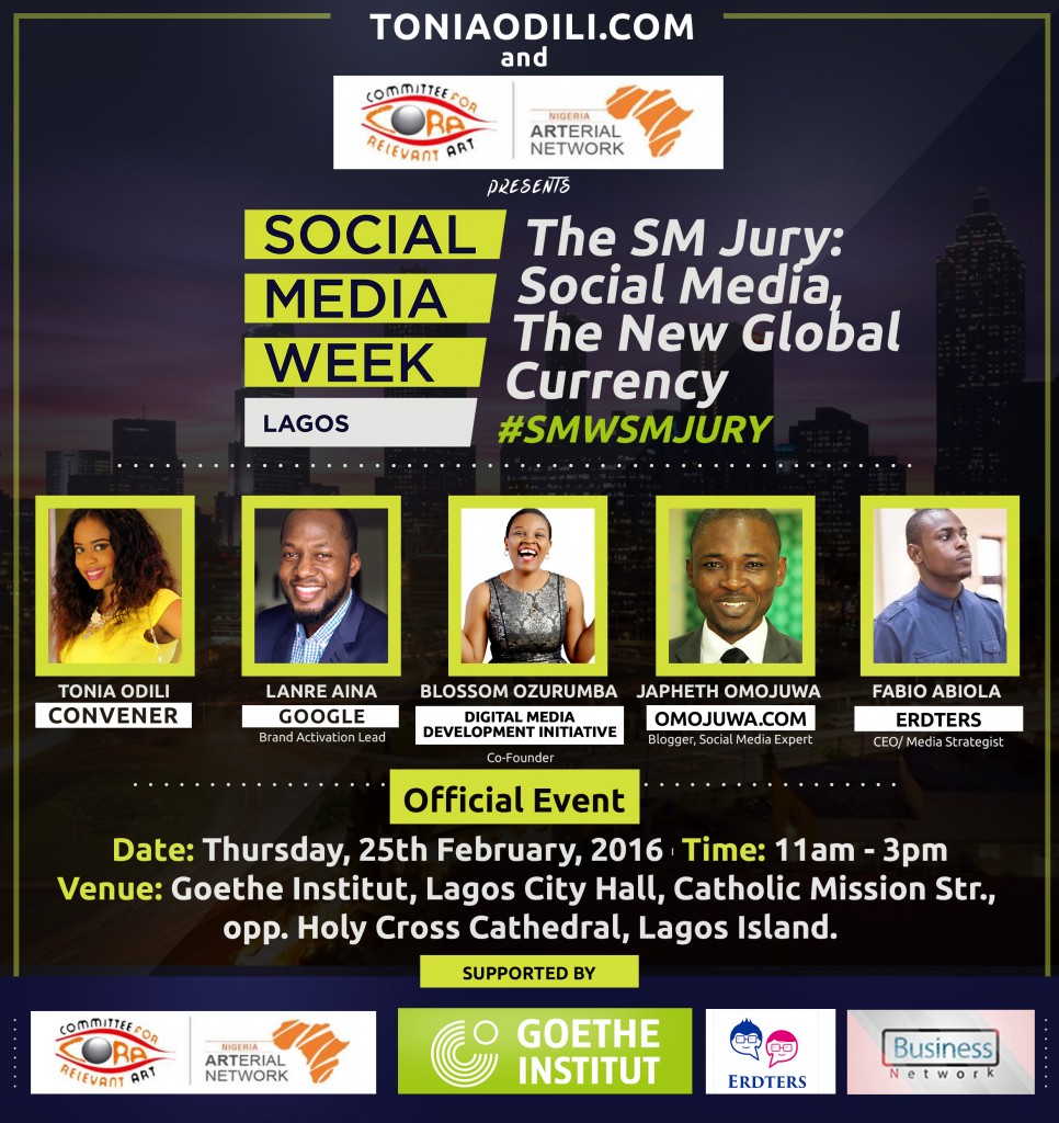Invitation To The Lagos Social Media Week 2016 Happening Feb 25 At Goethe Institut